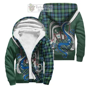 Bailey Ancient Tartan Sherpa Hoodie with Epic Bagpipe Style