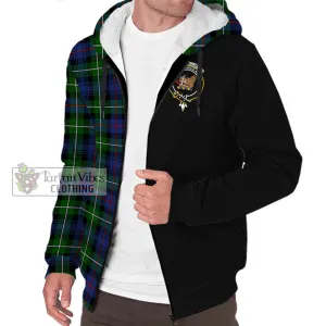 Baillie Tartan Sherpa Hoodie with Family Crest and Half Of Me Style