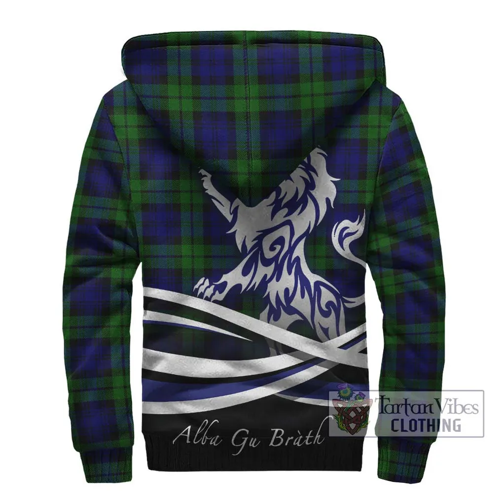 Bannatyne Tartan Sherpa Hoodie with Alba Gu Brath Regal Lion Emblem