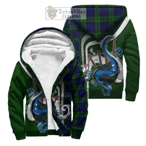 Bannatyne Tartan Sherpa Hoodie with Epic Bagpipe Style