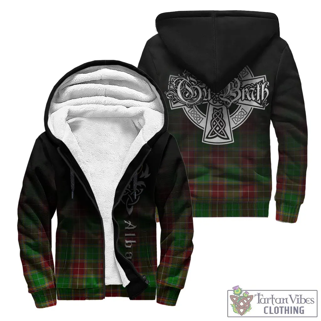 Baxter Modern Tartan Sherpa Hoodie Featuring Alba Gu Brath Family Crest Celtic Inspired