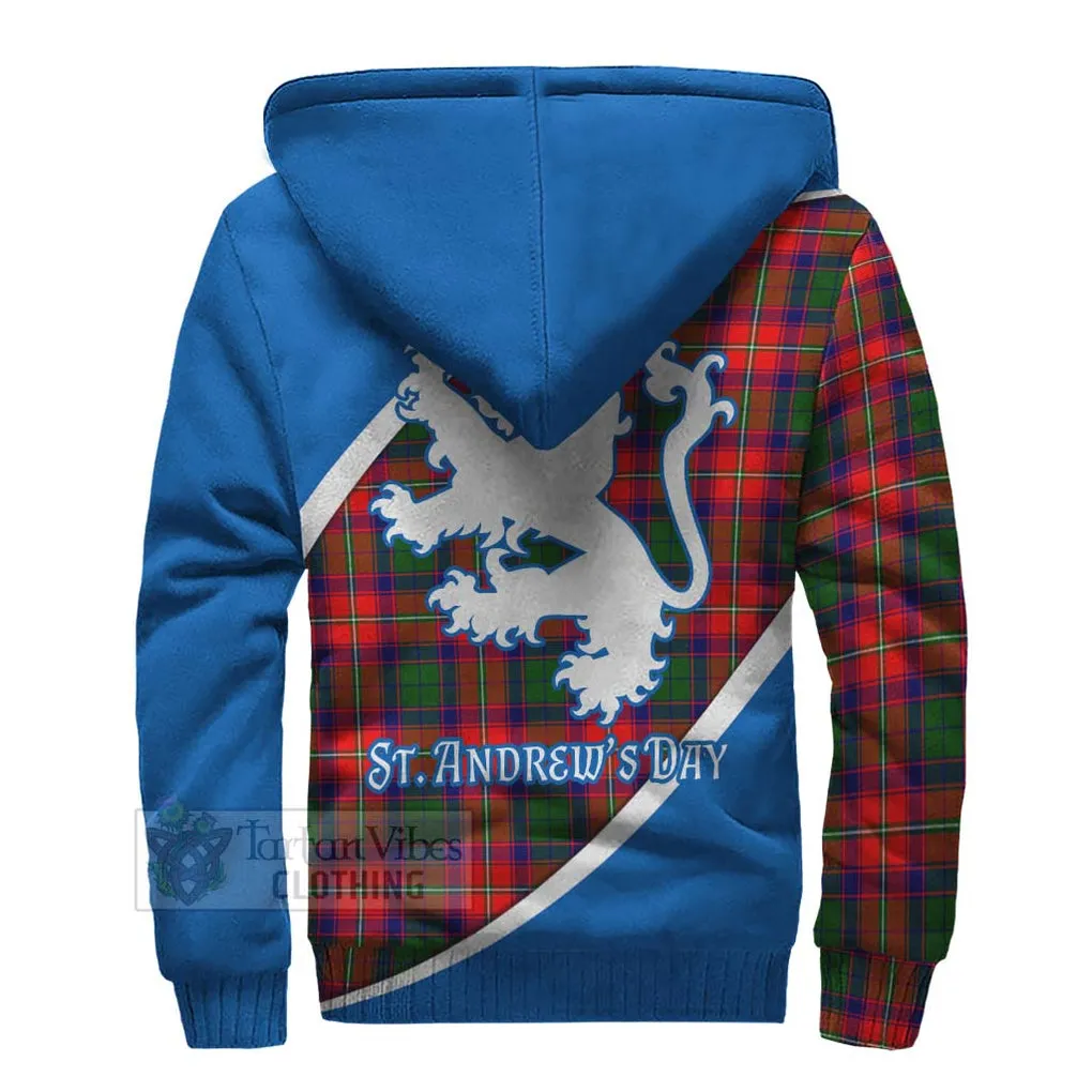 Belshes (Belsches) Family Crest Tartan Sherpa Hoodie Celebrate Saint Andrew's Day in Style