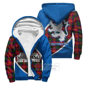 Belshes (Belsches) Family Crest Tartan Sherpa Hoodie Celebrate Saint Andrew's Day in Style