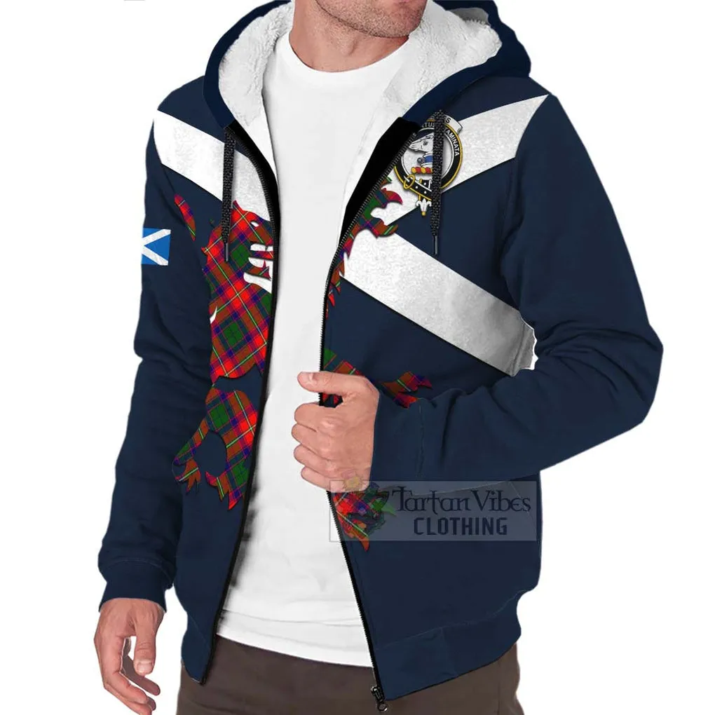 Belshes (Belsches) Tartan Lion Rampant Sherpa Hoodie  Proudly Display Your Heritage with Alba Gu Brath and Clan Name