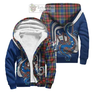 Bethune Tartan Sherpa Hoodie with Epic Bagpipe Style