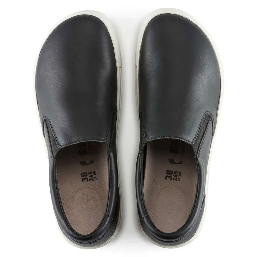 Birkenstock oswego full grain leather slip on moc 1021326 black