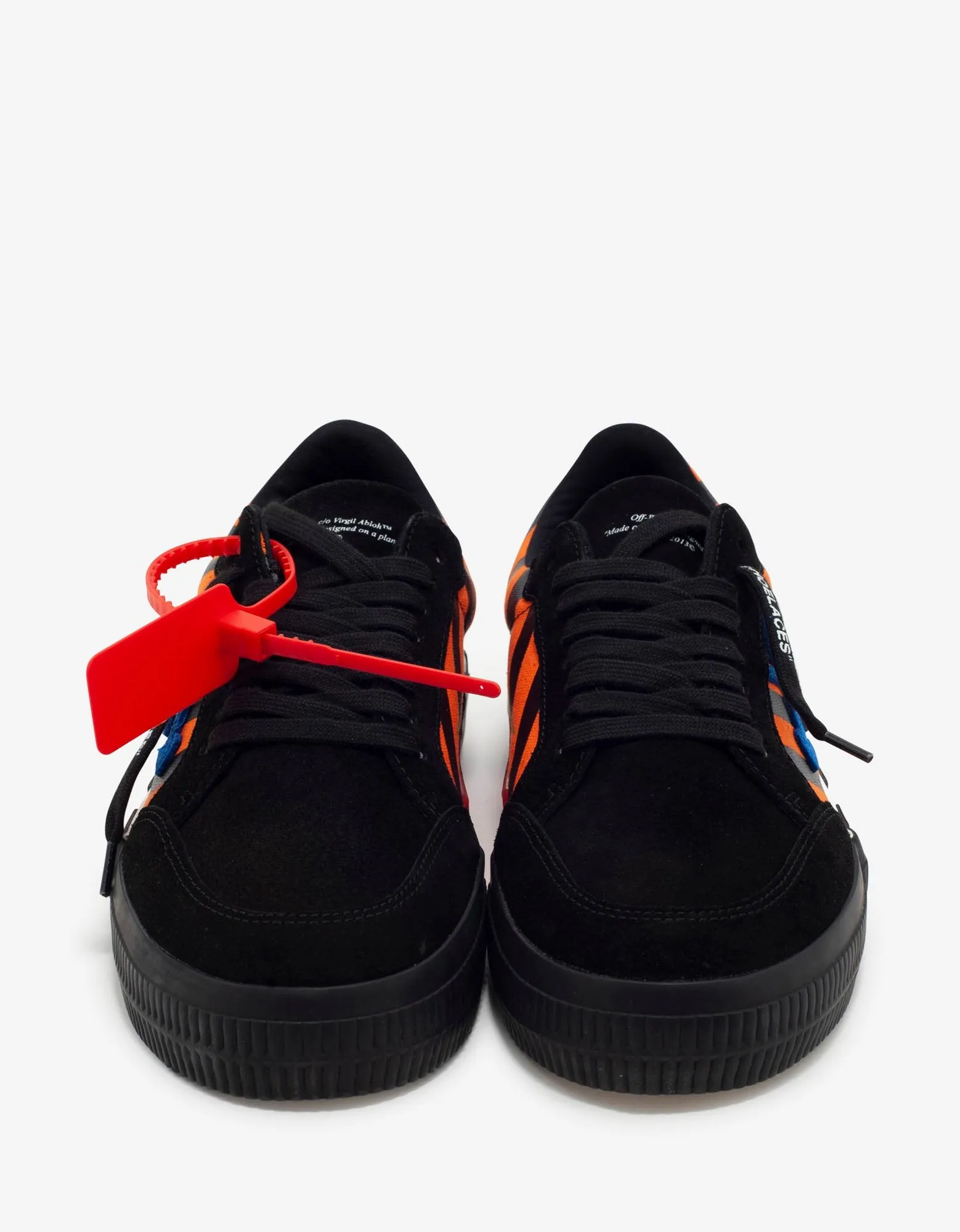 Black, Orange & Blue Low Vulcanized Trainers