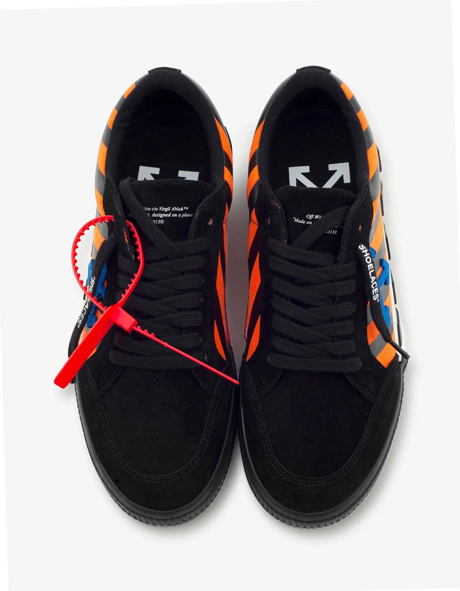 Black, Orange & Blue Low Vulcanized Trainers