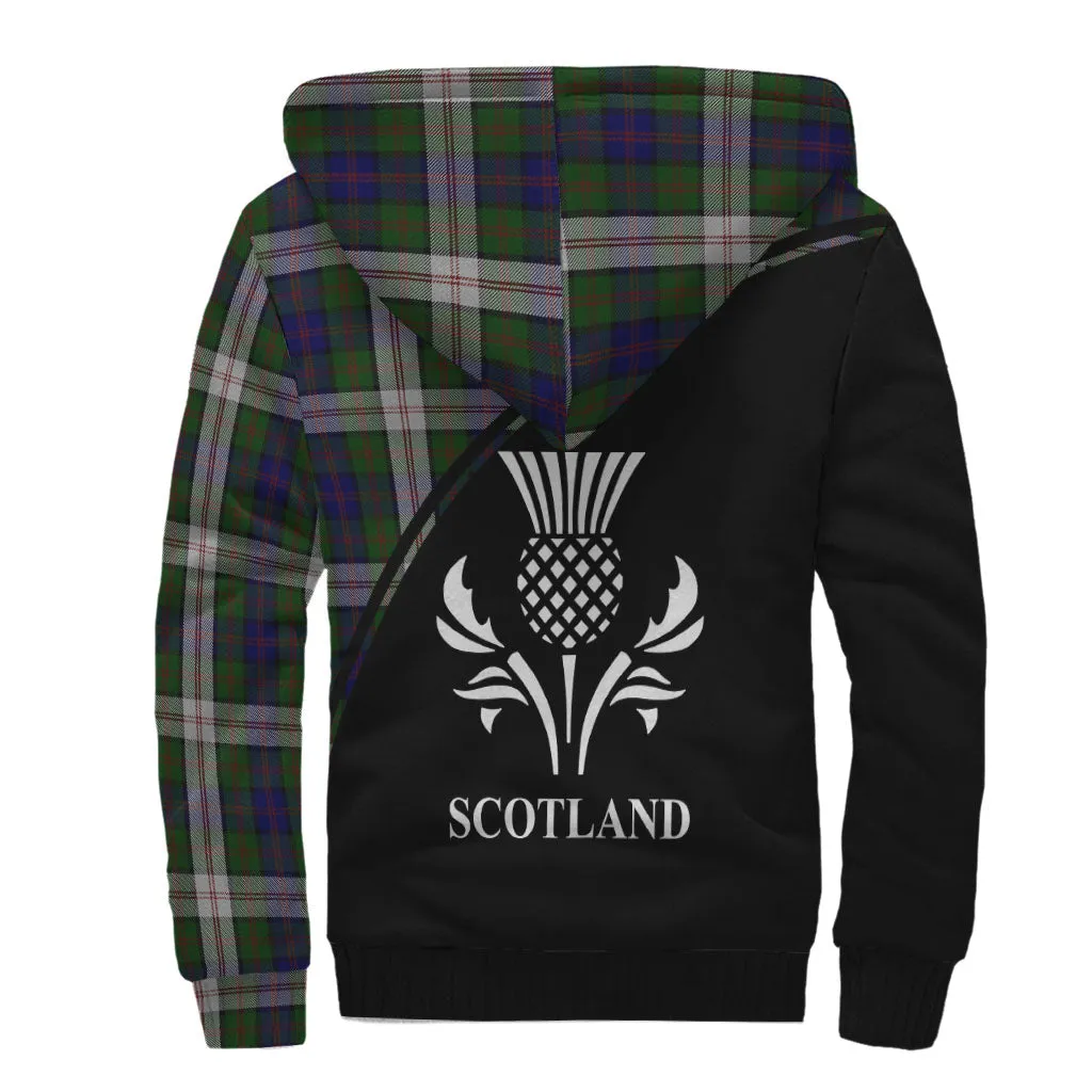 Blair Dress Tartan Sherpa Hoodie with Family Crest Curve Style