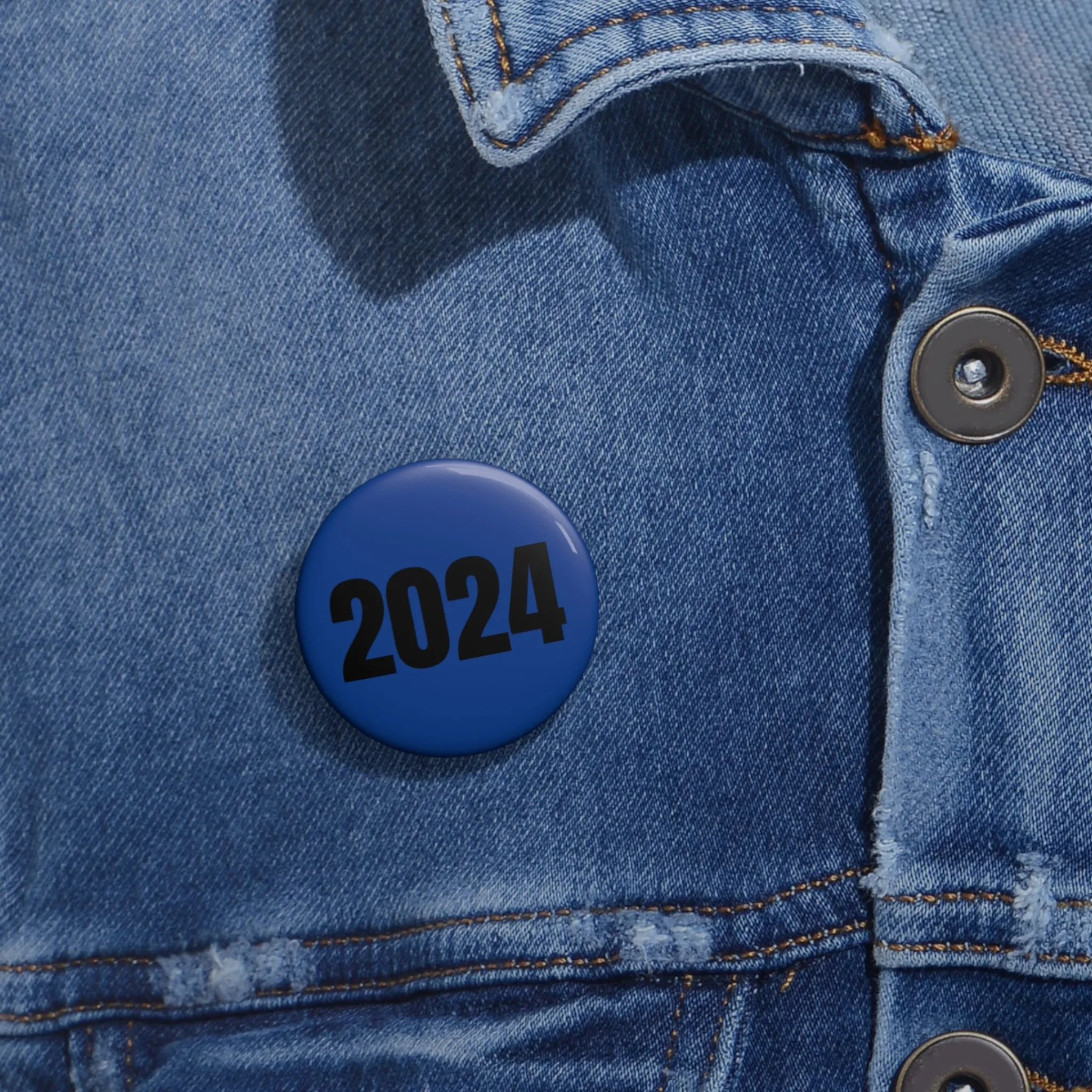 Blue Pin Button