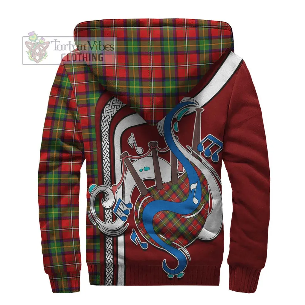 Boyd Tartan Sherpa Hoodie with Epic Bagpipe Style