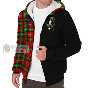 Boyd Tartan Sherpa Hoodie with Family Crest and Half Of Me Style