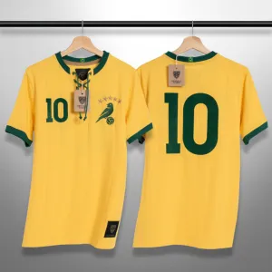 Brazil Retro with Laces 'La Canarinha' Tee