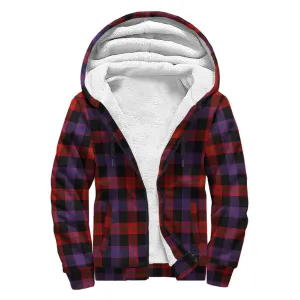 Broun Modern Tartan Sherpa Hoodie