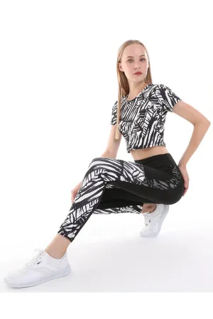 Buzzard Women's New Zebra Print Leggings