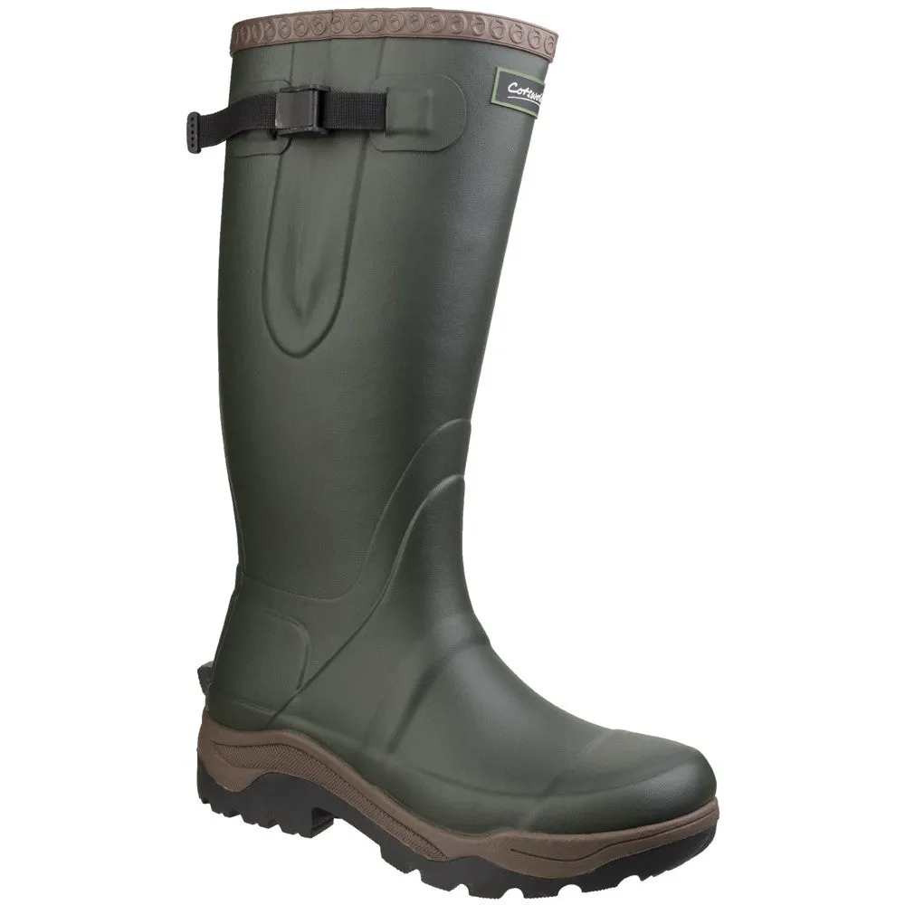 Compass Neoprene Rubber Wellingtons Green