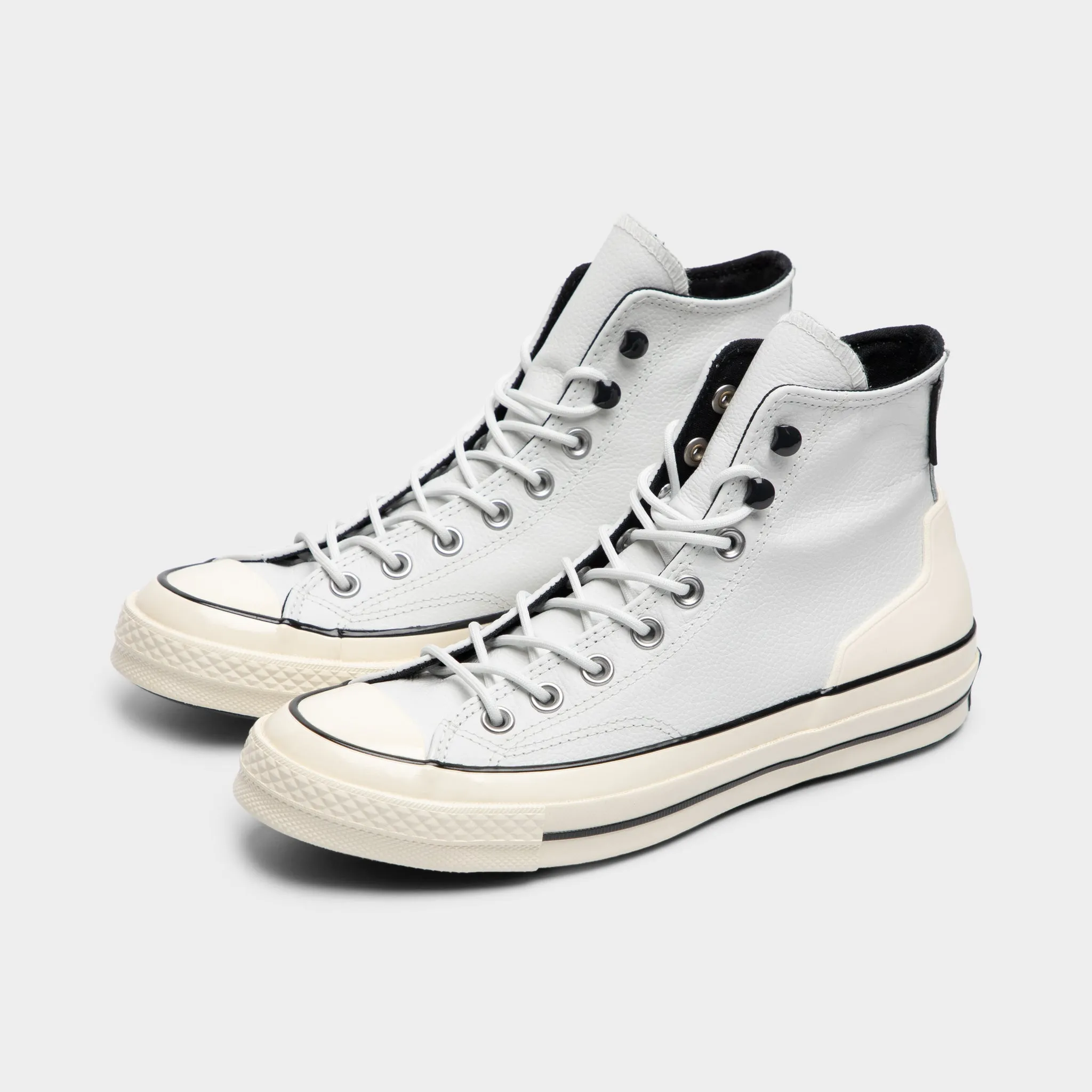 Converse Chuck 70 Leather Moonbathe Grey / Egret - Black