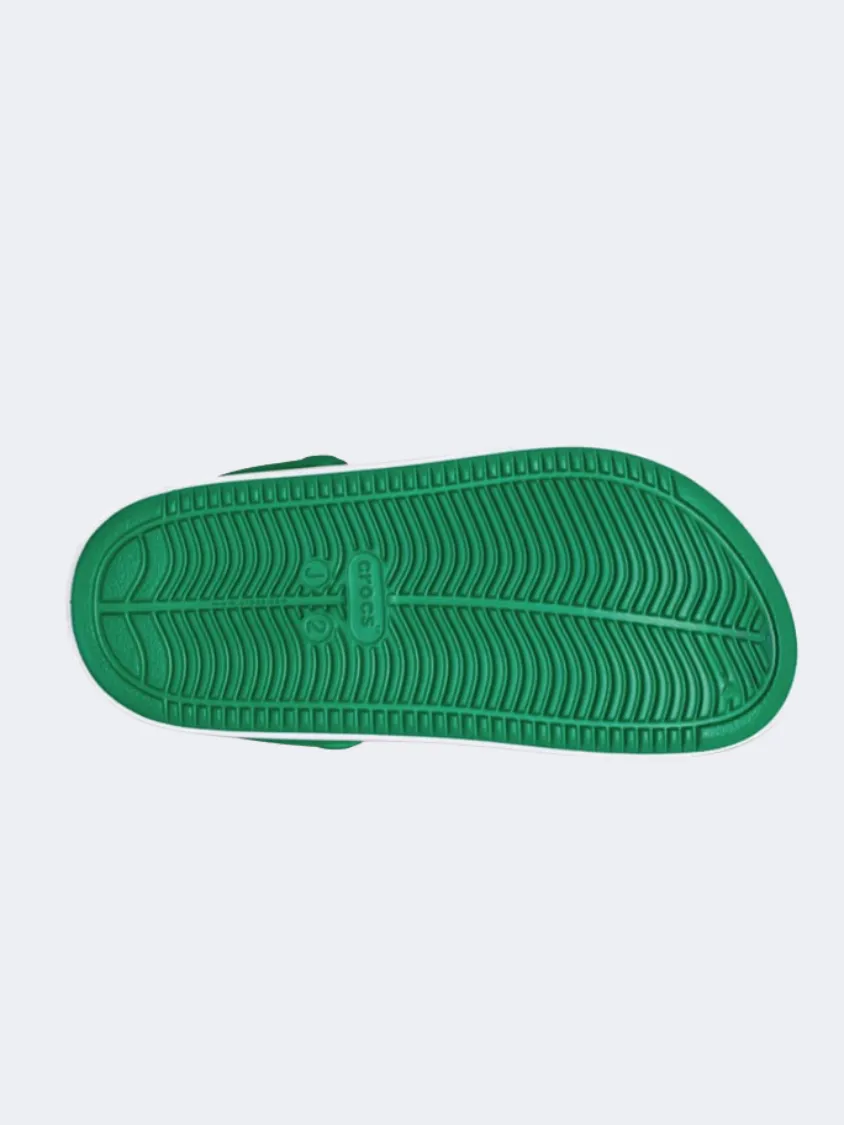 Crocs Off Court Kids Lifestyle Slippers Green Ivy