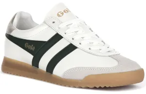 Gola Classics Torpedo Leather In White Green For Women