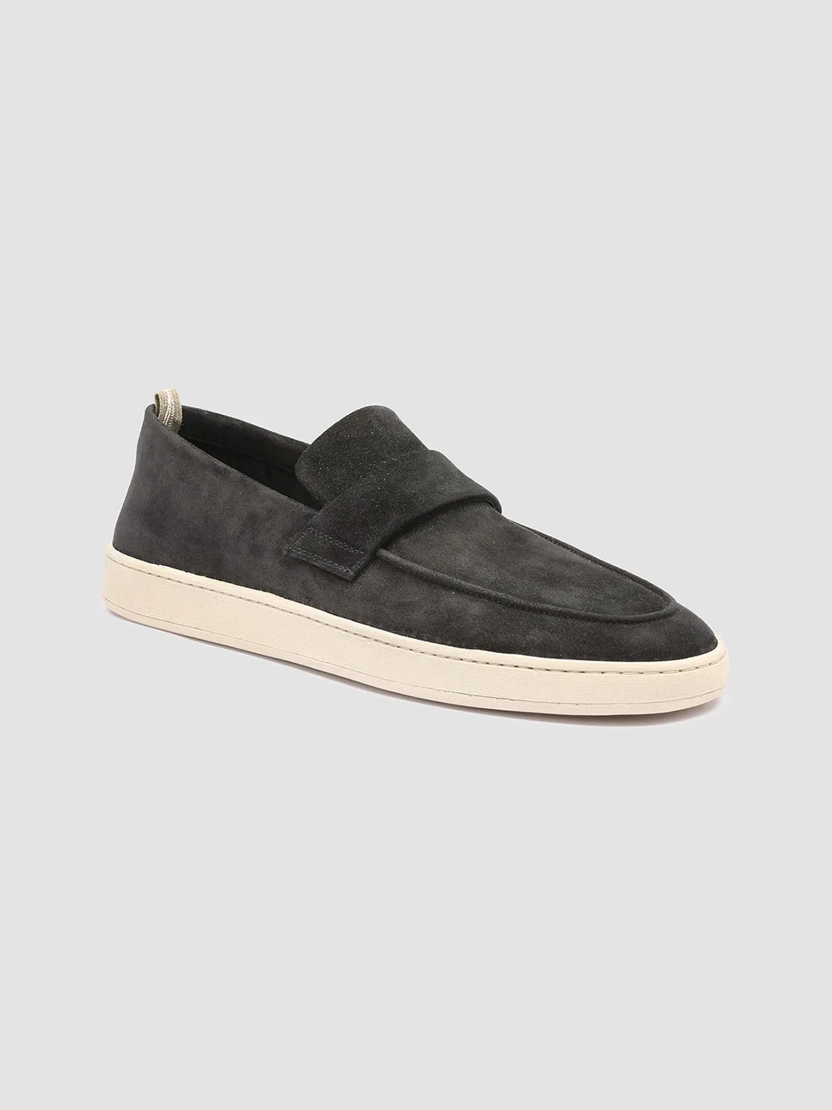 HERBIE 001 - Black Suede Penny Loafers