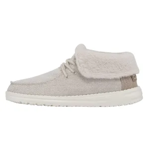 HEY DUDE WOMEN'S BRITT WOOL HERRINGBONE CREAM - 121770198