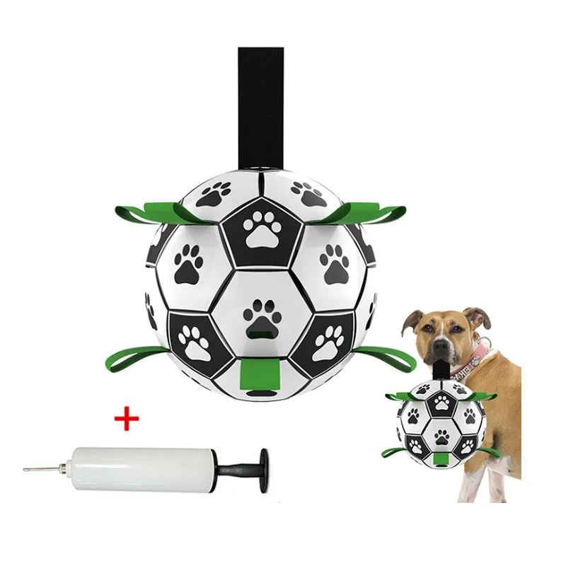 Interactive Dog Soccer Ball With Grab Tabs