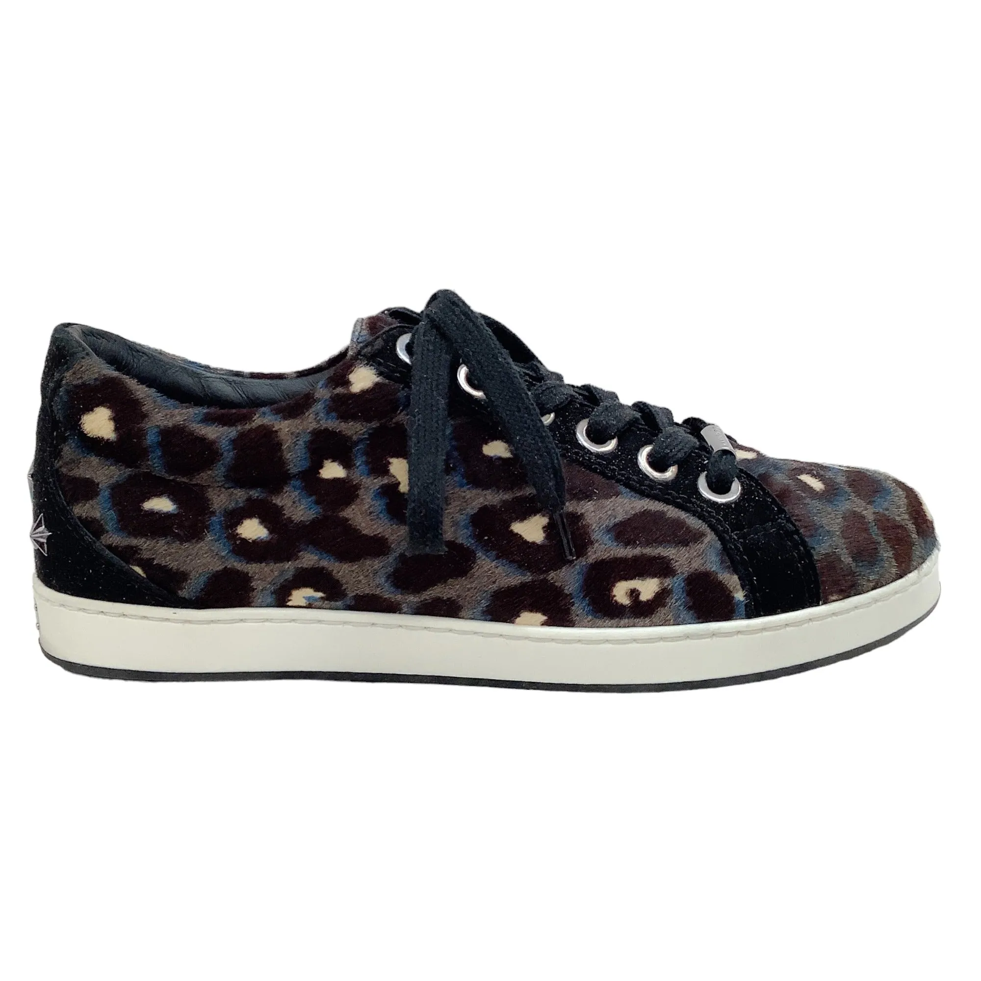 Jimmy Choo Multi Animal Print Calf Hair Sneakers