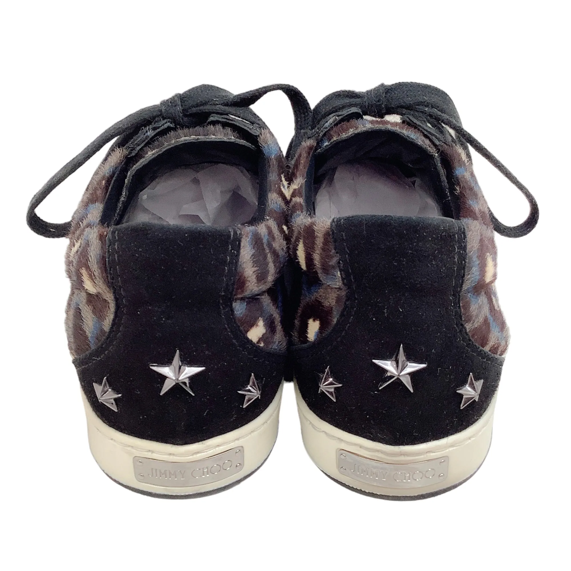 Jimmy Choo Multi Animal Print Calf Hair Sneakers