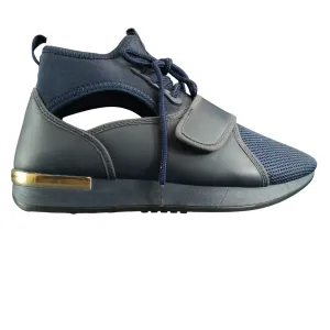 K7 Fendi Navy Ladies Sneakers