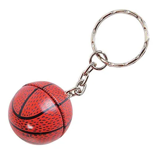 Kicko 3.5 Inch Sports Ball Keychain - 12 Pack Mini Backpack Hook for Olympic Fans