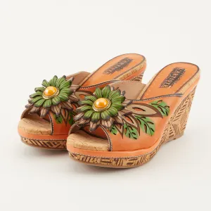 L'ARTISTE BLOOM SLIDE SANDALS