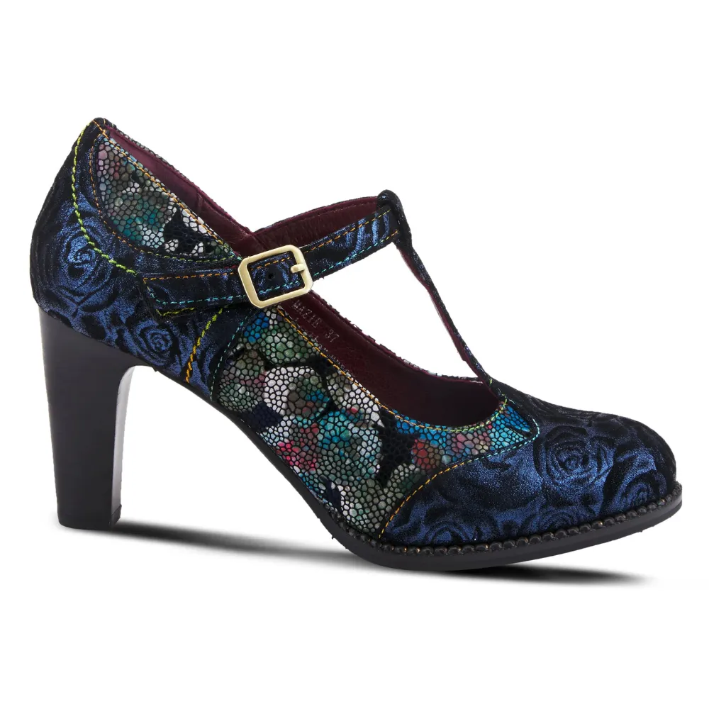 L'Artiste By Spring Step Mazie Navy Multi Heel (Women's)