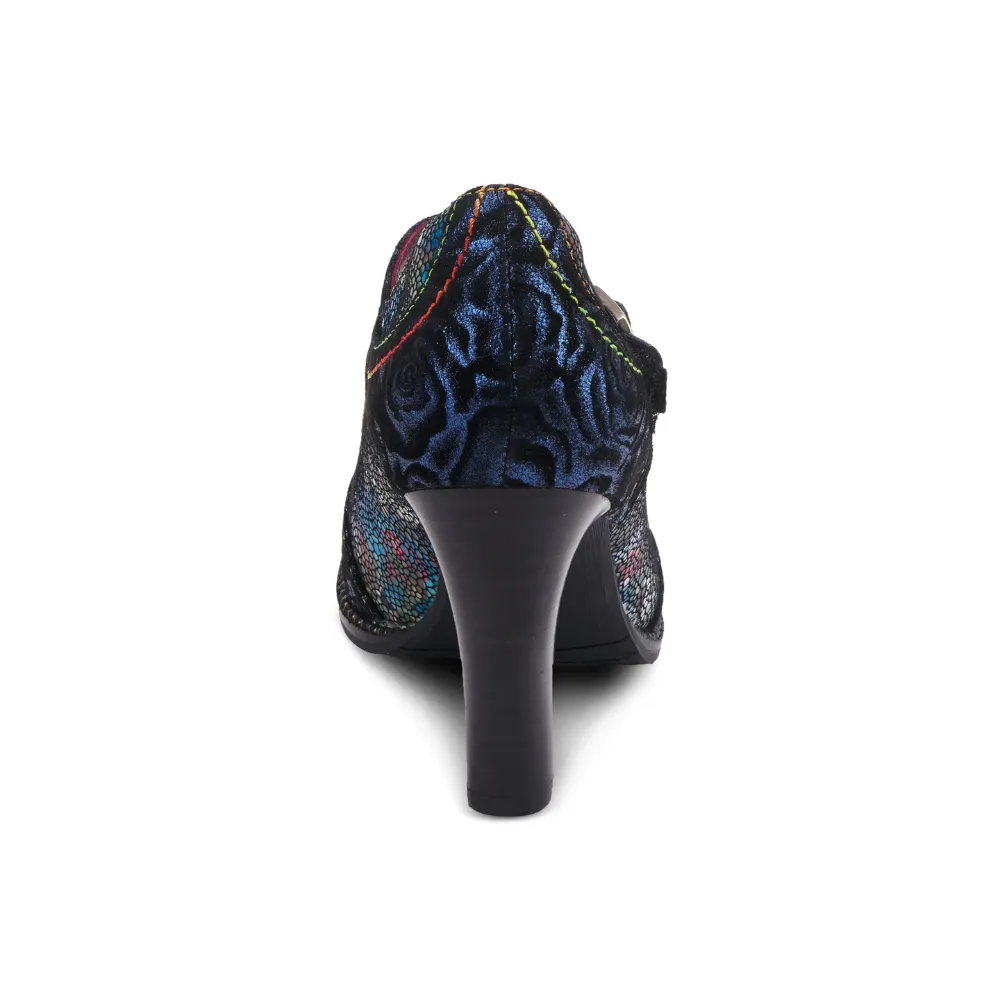 L'Artiste By Spring Step Mazie Navy Multi Heel (Women's)