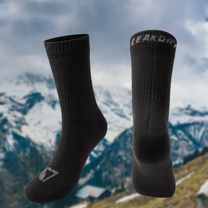 LEAKDRY Breathable Waterproof Crossing Dri-nit Socks Bamboo Black