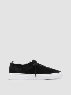 LEGGERA 100 - Black Suede Low Top Sneakers