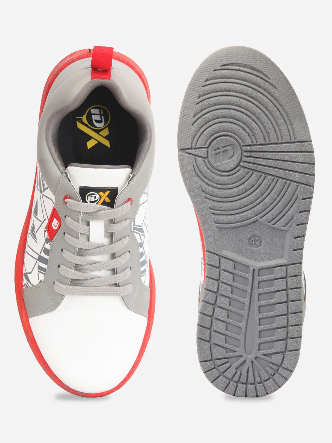 Men's Active Graphic White Sneaker (IX1060)