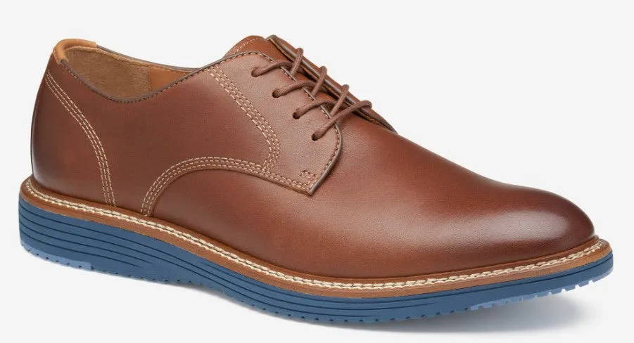 Men's Johnston & Murphy Upton Plain Toe 206896 Color: Tan Full Grain