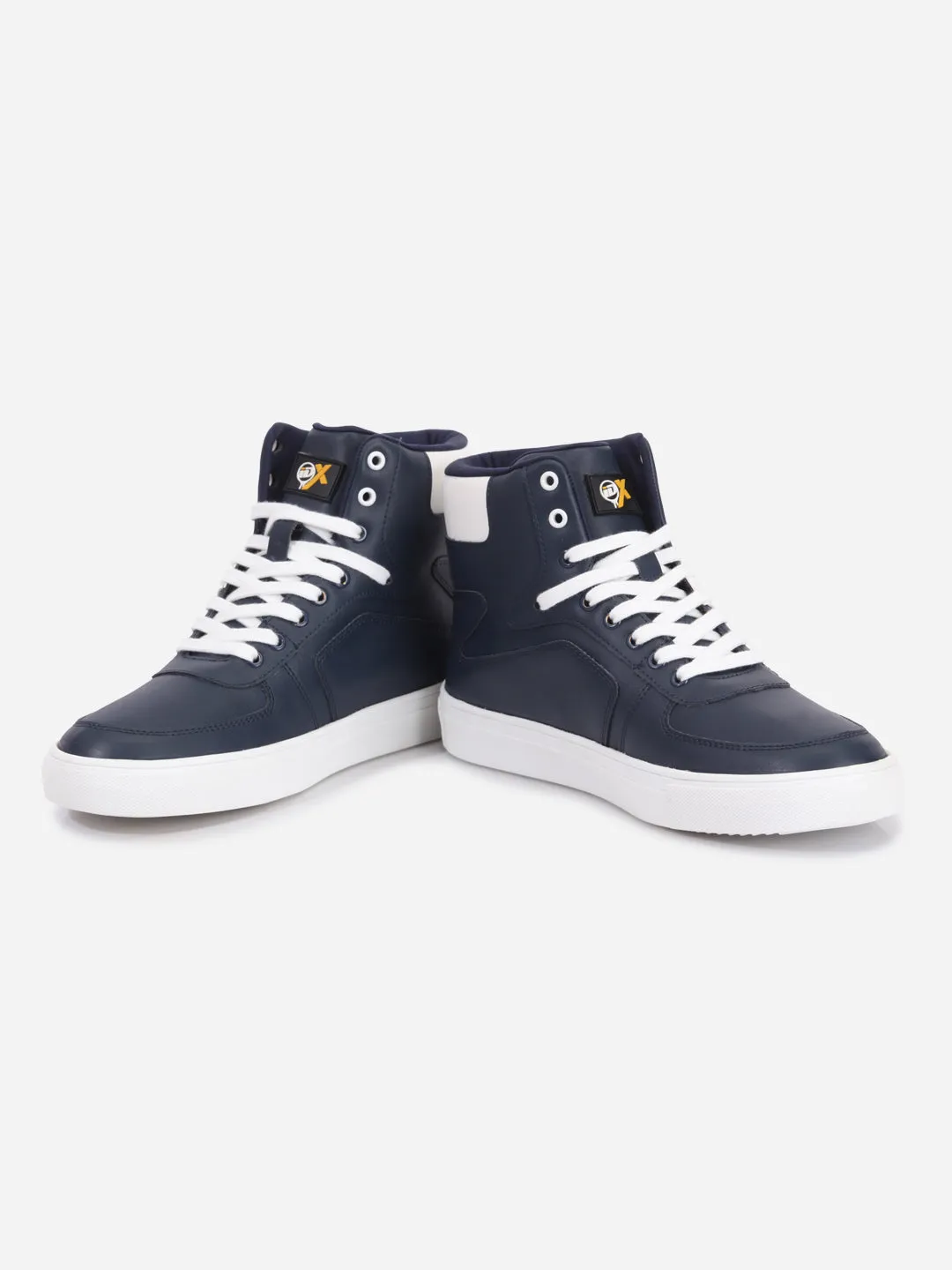 Men's Navy Ankle Top Active Graphic Sneaker (IX1063)