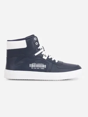 Men's Navy Ankle Top Active Graphic Sneaker (IX1063)