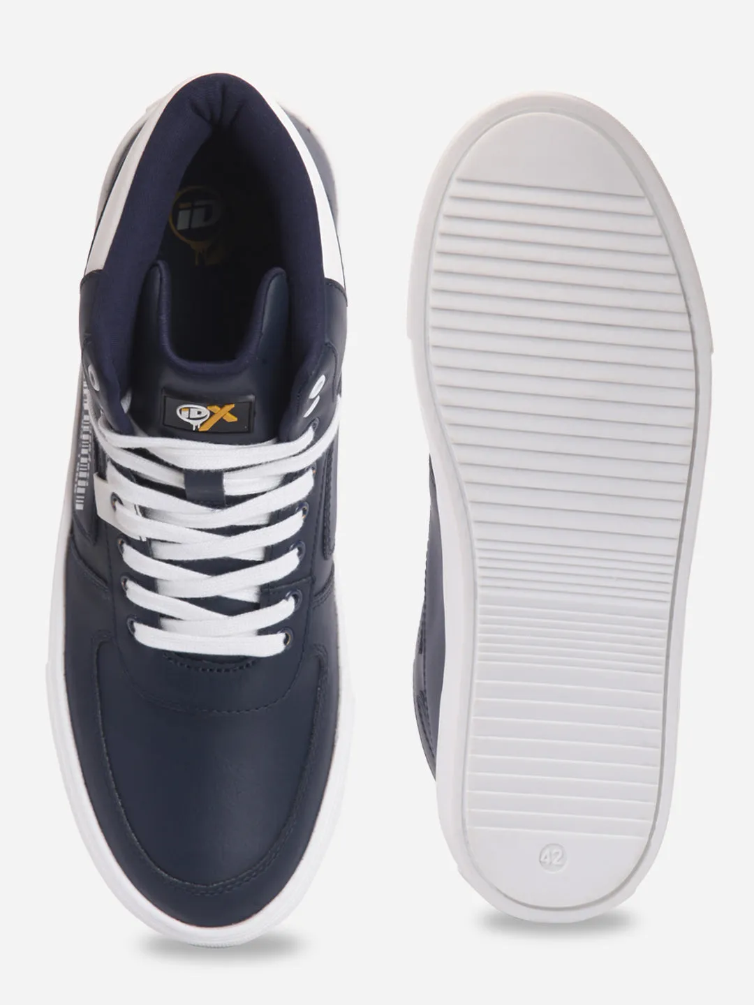 Men's Navy Ankle Top Active Graphic Sneaker (IX1063)