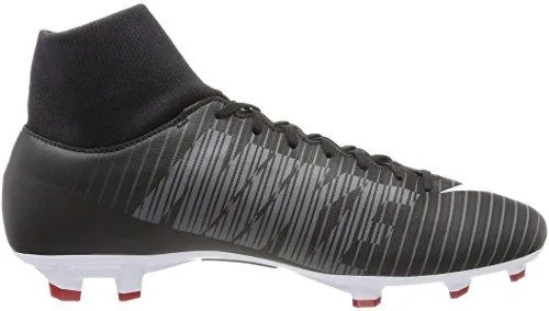 Mercurial Victory Vi Dynamic Fit FirmGround Soccer Cleat 7.5 DM Us Blk Wht Drk Grey Red