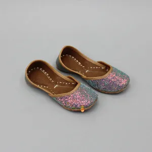 Multi Colour Glittery Jutti