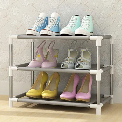 Multi-layer Dust-proof Shoe Cabinet Folding Non-woven Cloth Shoe Storage Stand Holder DIY Assembly Shoe Organizer Rack