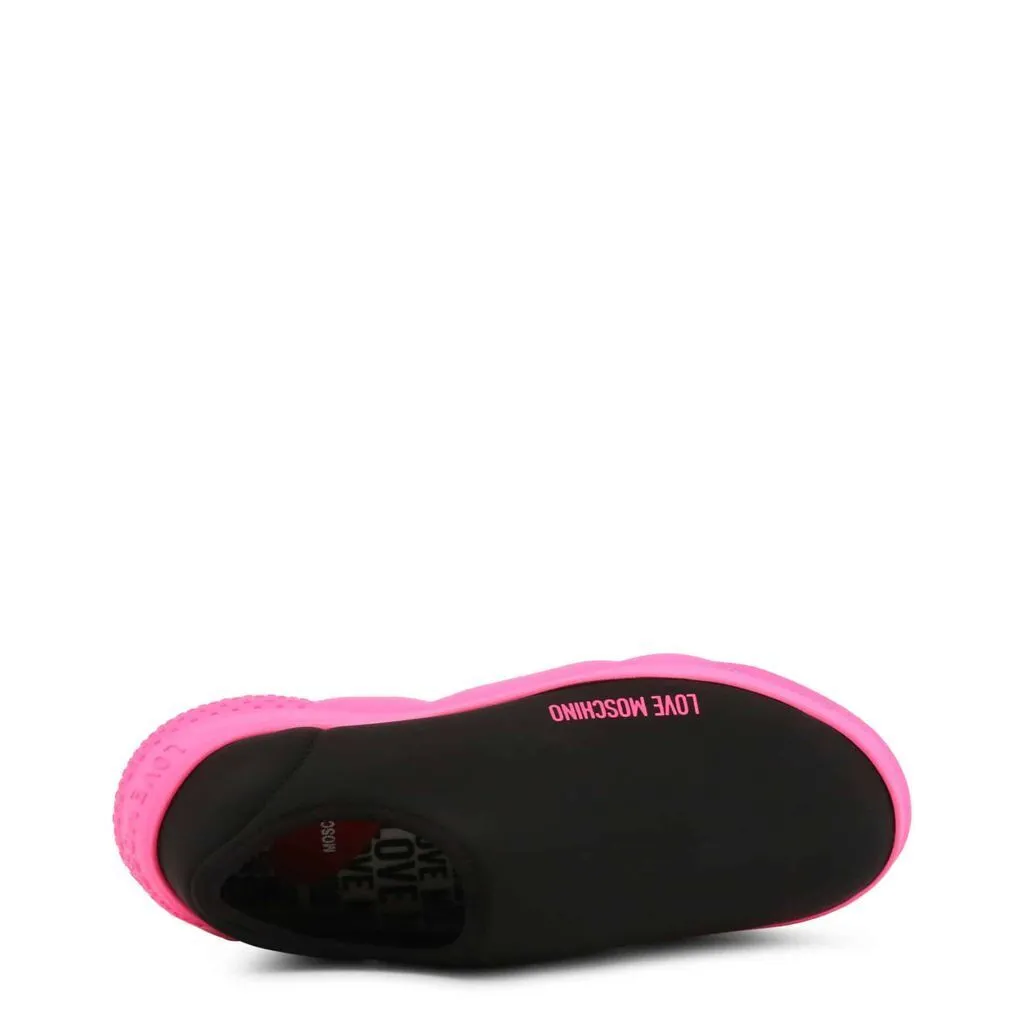 Neon Pink Slip-On Shoes