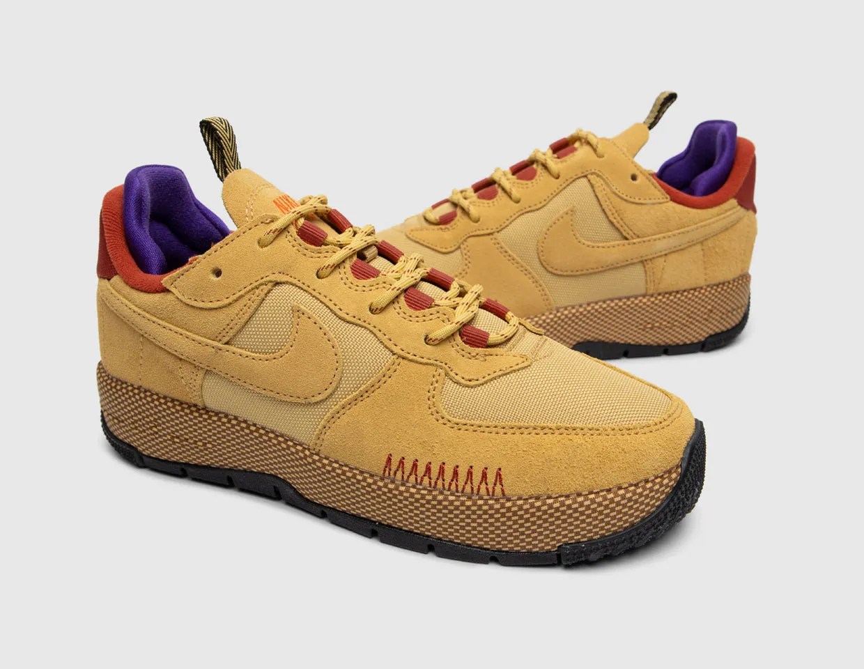 Nike Women's Air Force 1 Wild Wheat Gold / Wheat Gold - Rugged Orange