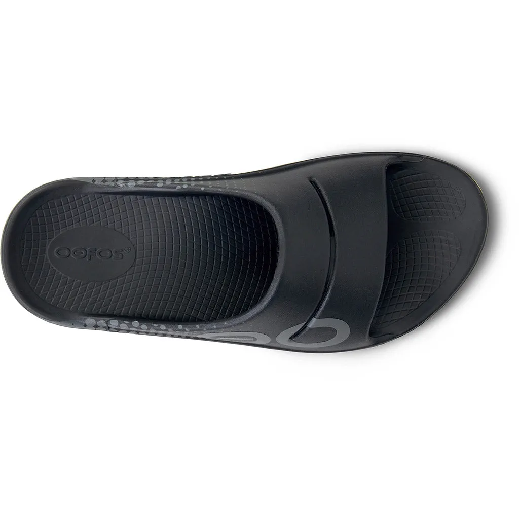 OOFOS Men's OOahh Sport Slide - Black Matrix