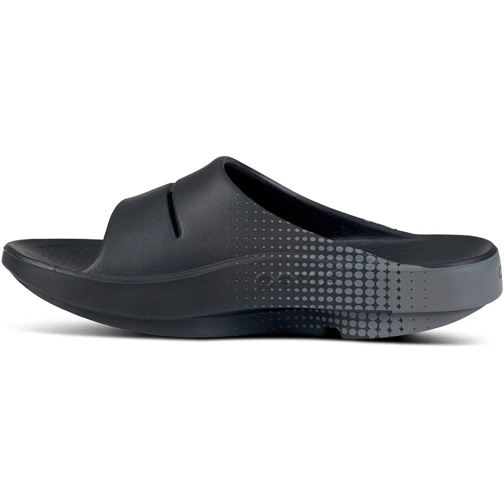 OOFOS Men's OOahh Sport Slide - Black Matrix