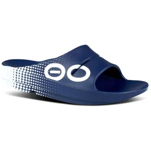 OOFOS Men's OOahh Sport Slide - Navy Matrix