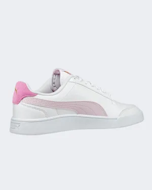 Puma Shuffle Trainers Women Lifestyle Shoes White/Lavender