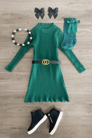 Ribbed Sweater Dress